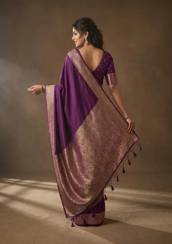Purple_Banarasi_Art_Silk_Saree