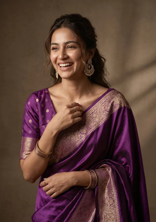 Purple_Banarasi_Art_Silk_Saree
