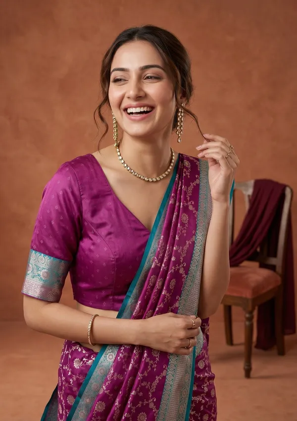 Purple_Banarasi_Art_Silk_Saree
