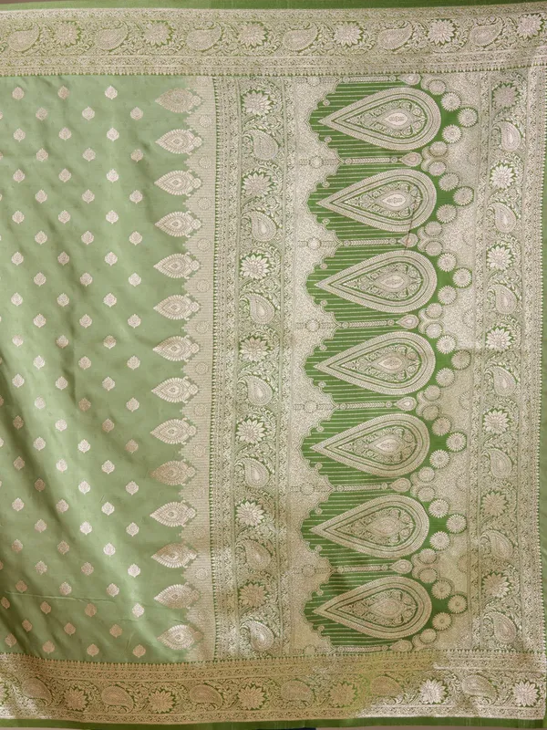 Pista_Green_Banarasi_Art_Silk_Saree