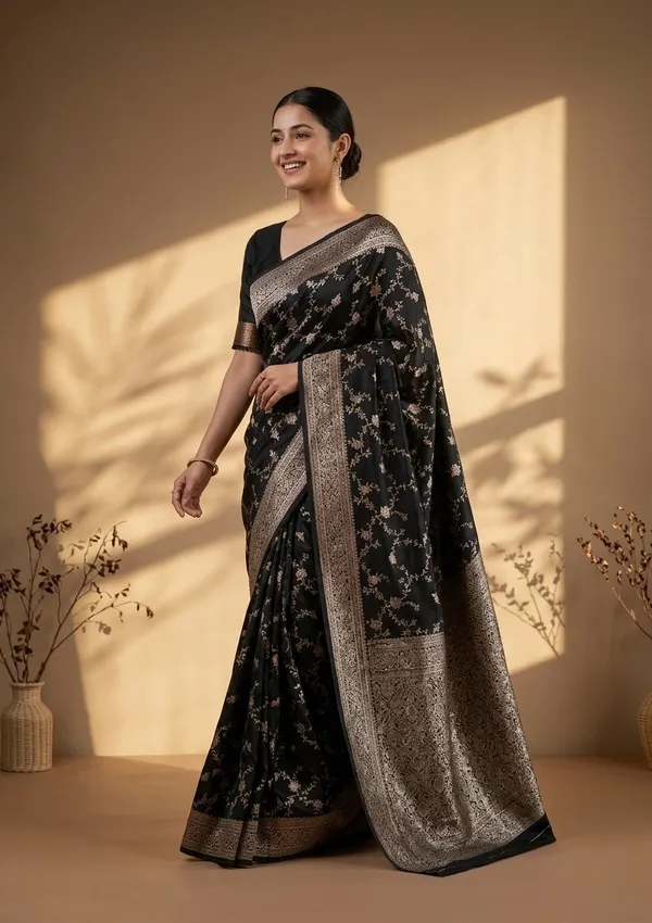 Black_Banarasi_Art_Silk_Saree