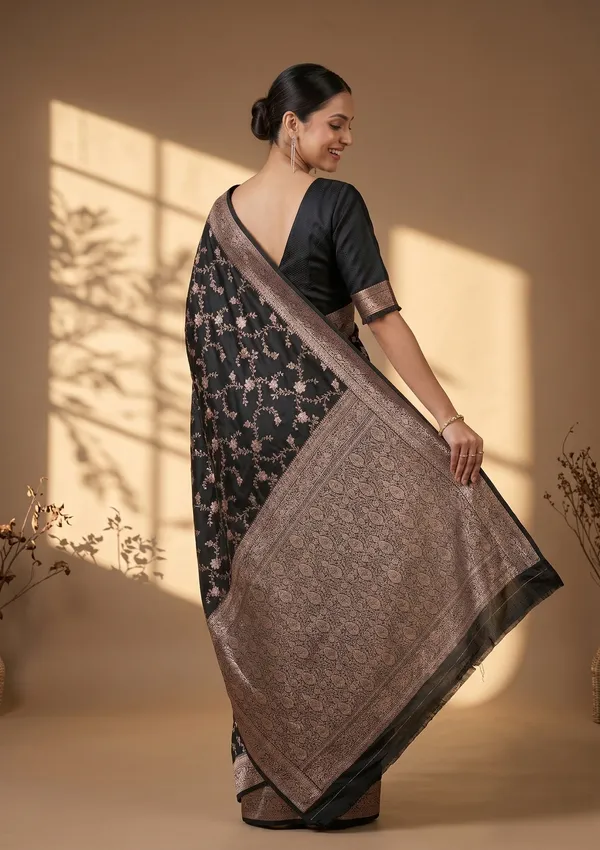 Black_Banarasi_Art_Silk_Saree