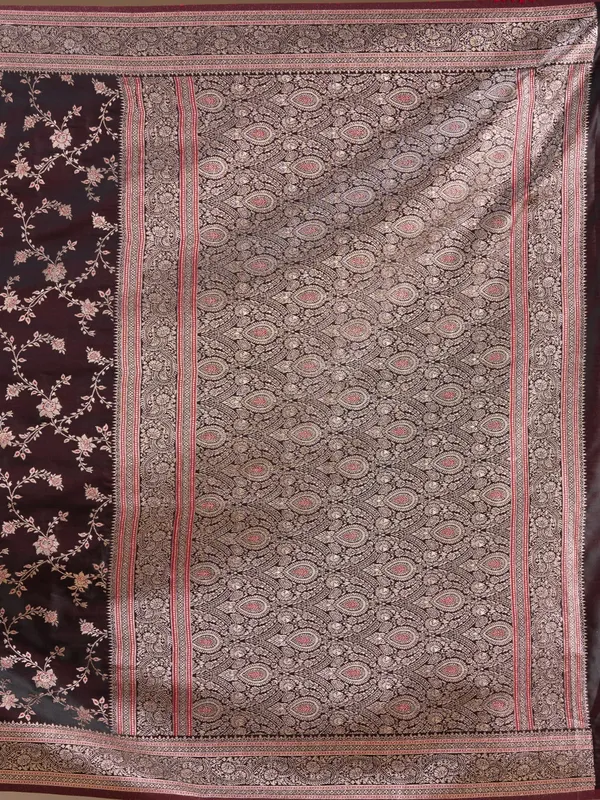 Maroon_Banarasi_Art_Silk_Saree