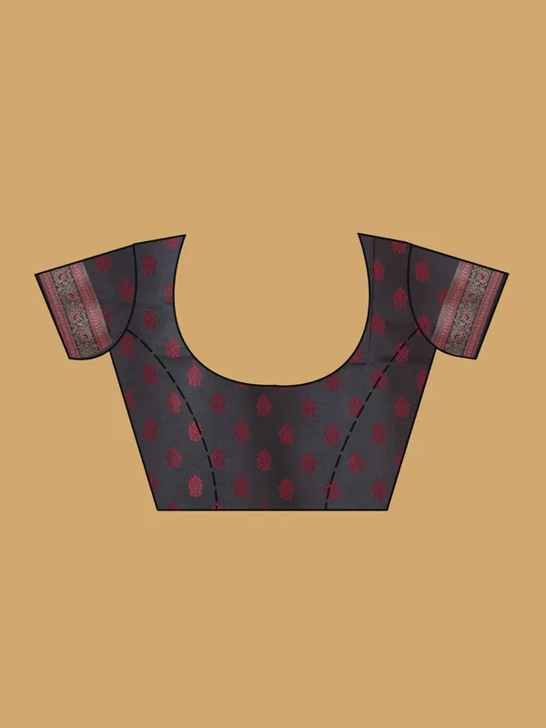 Maroon_Banarasi_Art_Silk_Saree