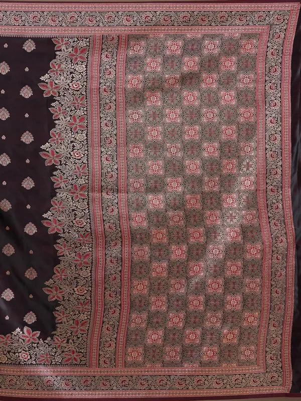 Maroon_Banarasi_Art_Silk_Saree