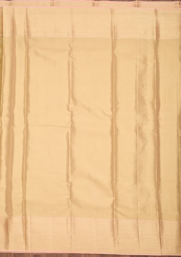 Beige_Dharmavaram_Pure_Silk_Saree