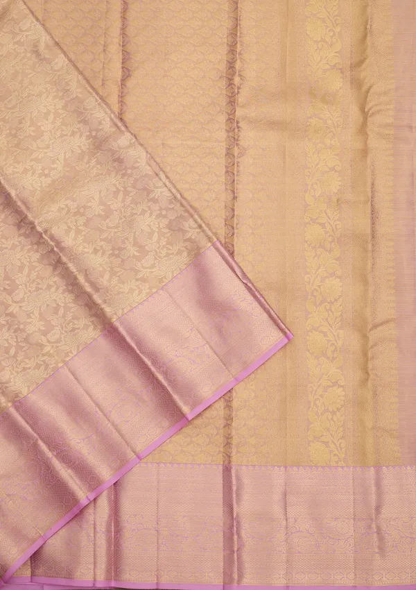 Lavender_Dharmavaram_Pure_Silk_Saree