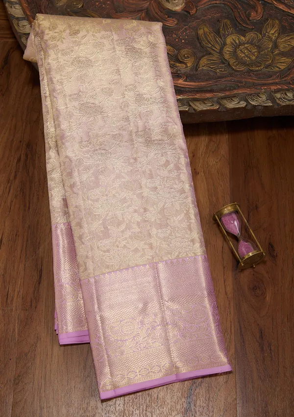 Lavender_Dharmavaram_Pure_Silk_Saree
