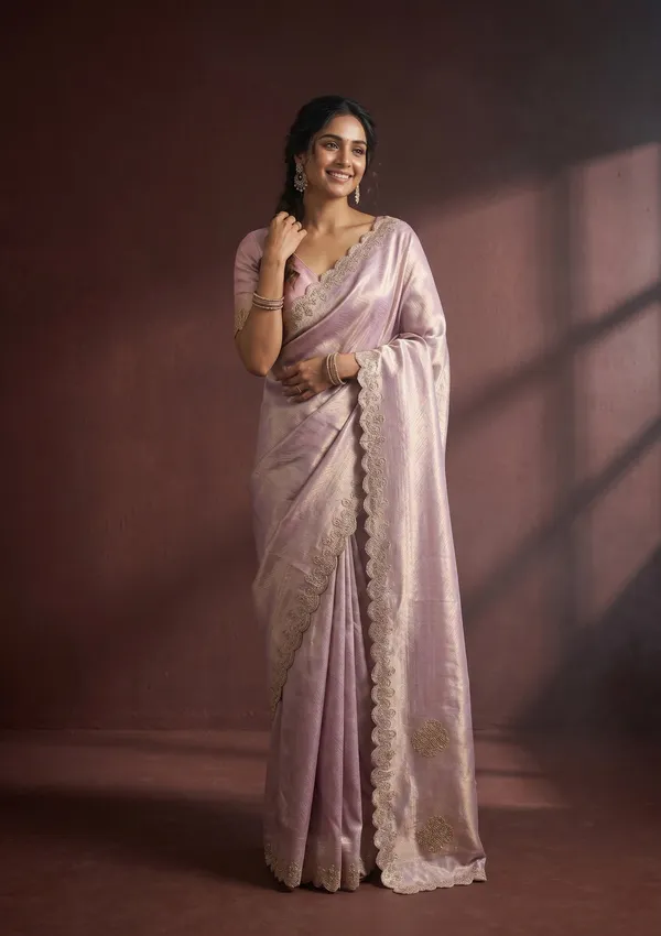 Lavender_Swarovski_Art_Silk_Saree
