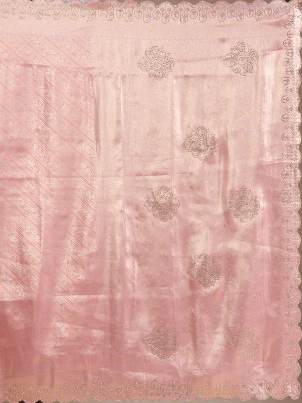 Pink_Swarovski_Art_Silk_Saree