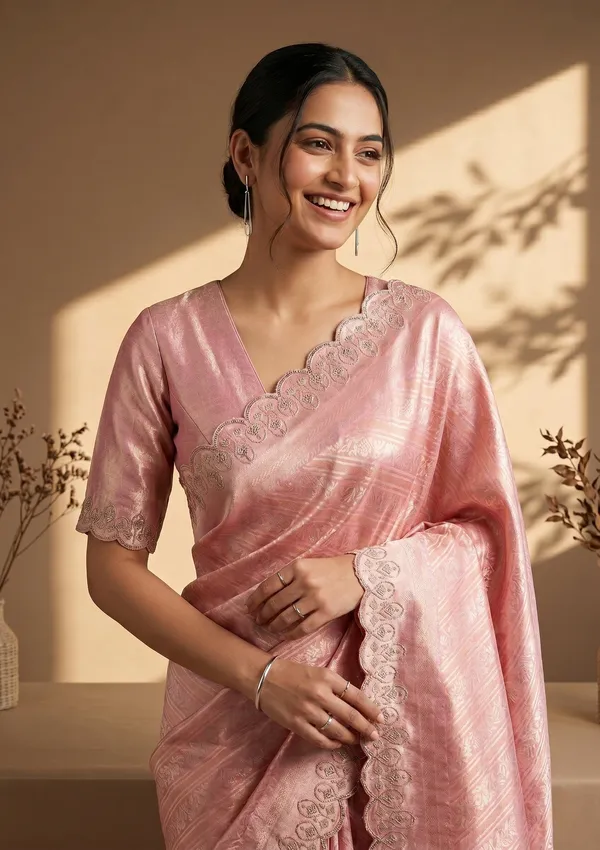 Pink_Swarovski_Art_Silk_Saree