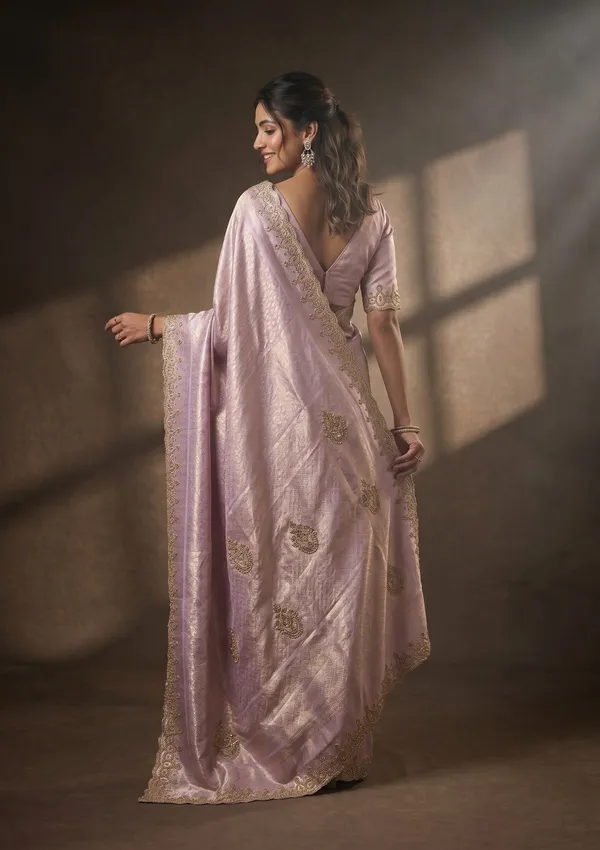 Lavender_Swarovski_Art_Silk_Saree