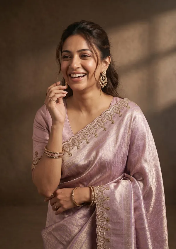 Lavender_Swarovski_Art_Silk_Saree