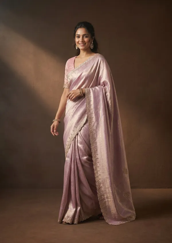 Lavender_Swarovski_Art_Silk_Saree