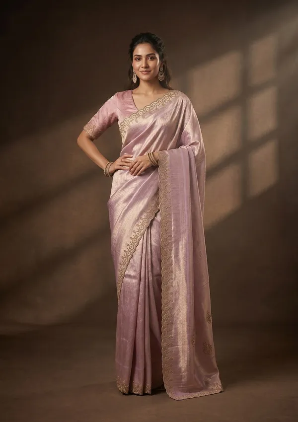 Lavender_Swarovski_Art_Silk_Saree