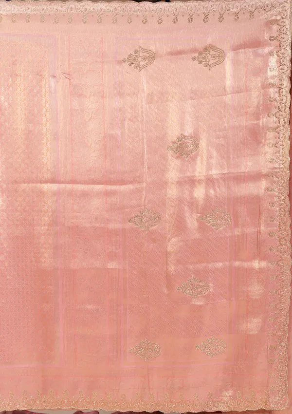 Onion_Pink_Swarovski_Art_Silk_Saree