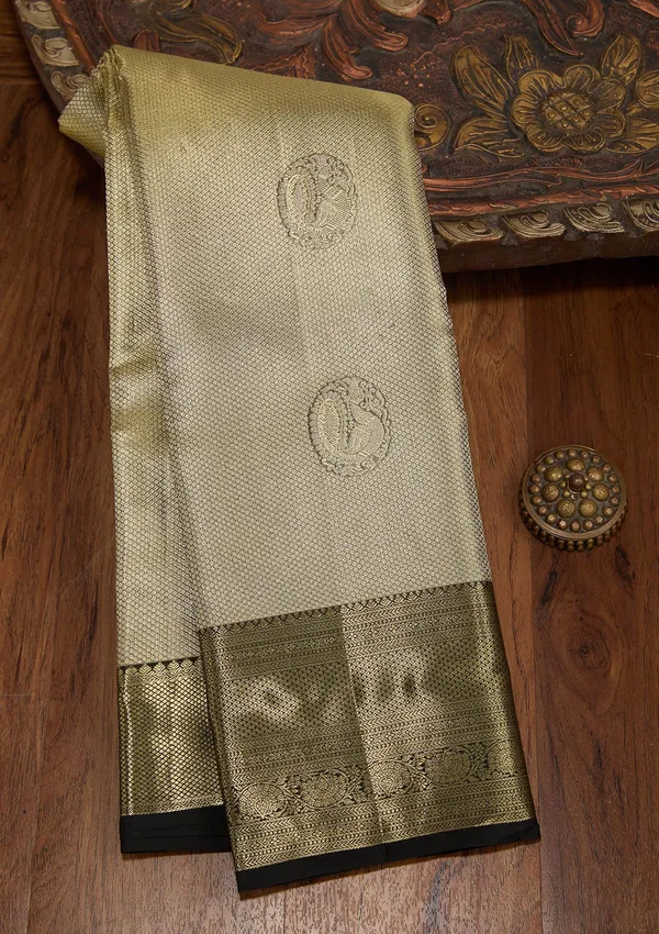 Gold_Dharmavaram_Tissue_Silk_Saree