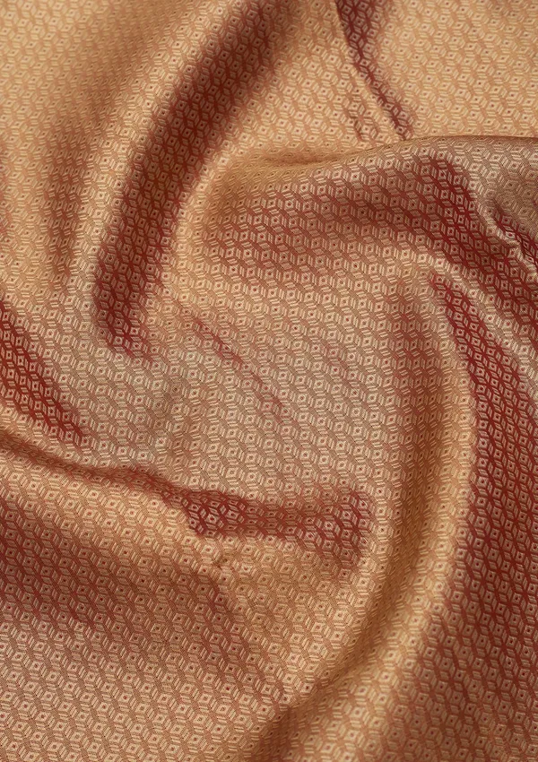 Peach_Dharmavaram_Tissue_Silk_Saree