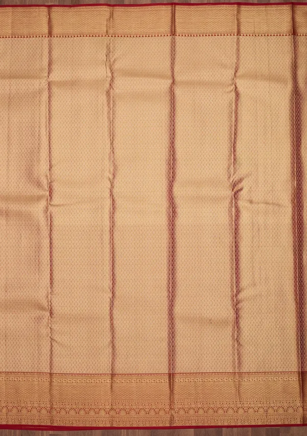 Peach_Dharmavaram_Tissue_Silk_Saree