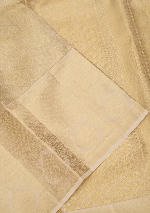 Off_White_Dharmavaram_Tissue_Silk_Saree
