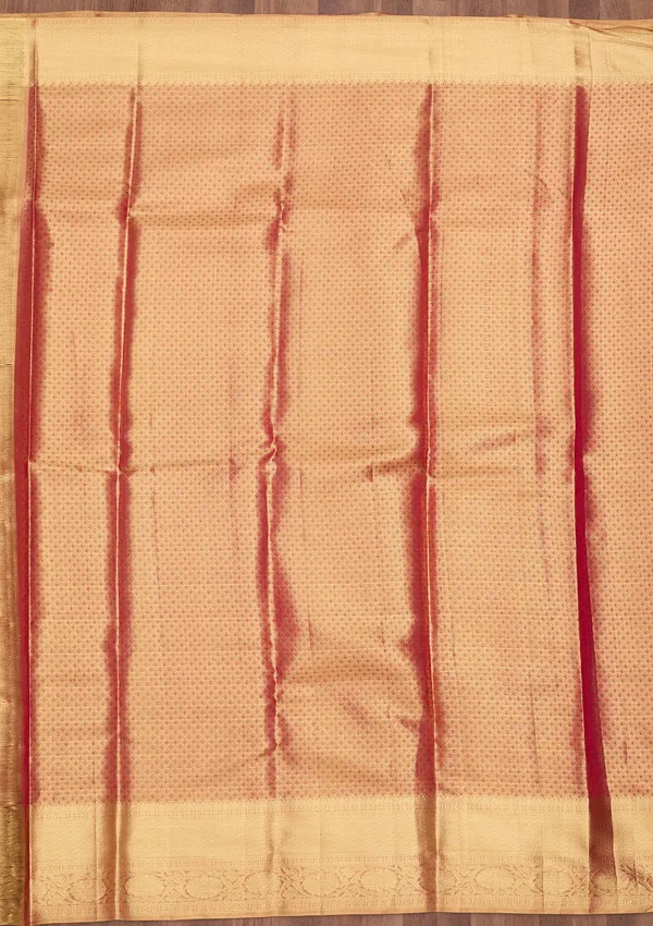 Peach_Dharmavaram_Tissue_Silk_Saree