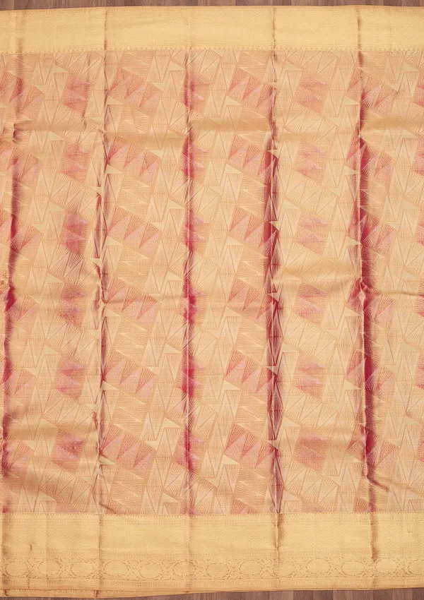 Peach_Dharmavaram_Tissue_Silk_Saree