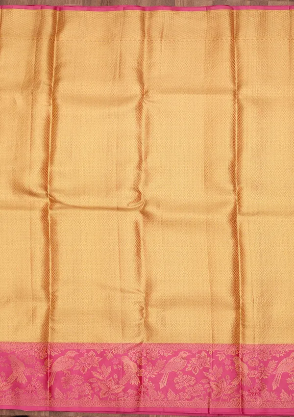 Peach_Dharmavaram_Tissue_Silk_Saree