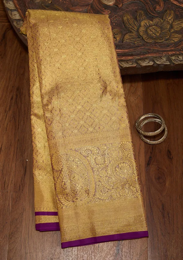 Gold_Dharmavaram_Tissue_Silk_Saree