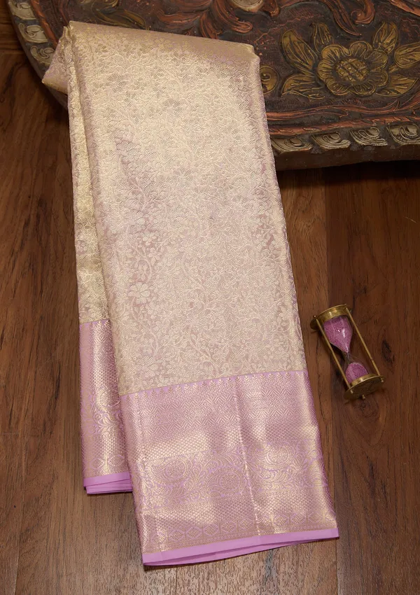 Lavender_Dharmavaram_Tissue_Silk_Saree