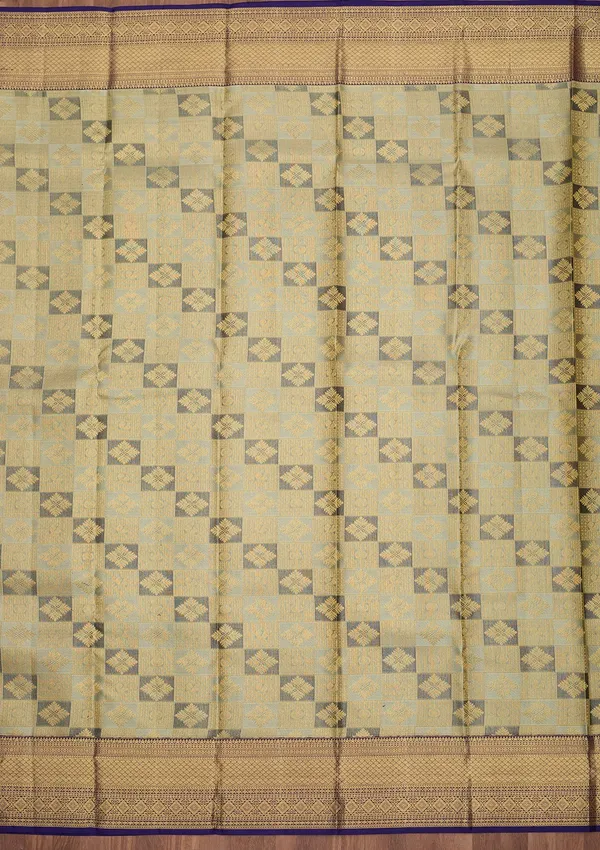 Sea_Green_Dharmavaram_Tissue_Silk_Saree