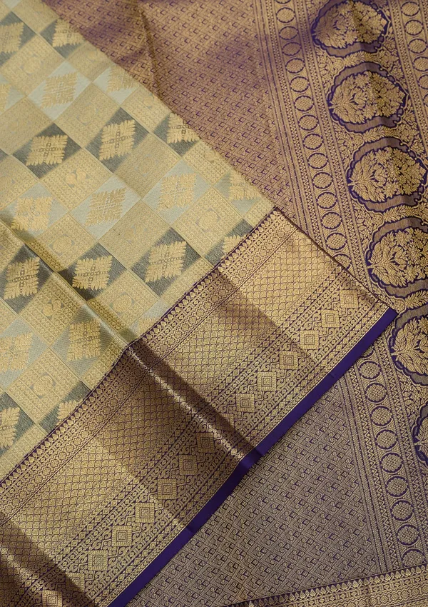 Sea_Green_Dharmavaram_Tissue_Silk_Saree