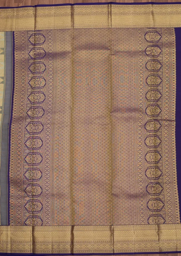 Sea_Green_Dharmavaram_Tissue_Silk_Saree