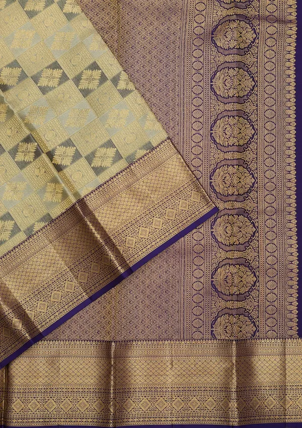 Sea_Green_Dharmavaram_Tissue_Silk_Saree