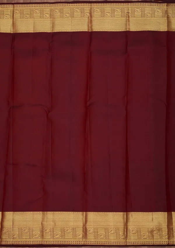 Maroon_Dharmavaram_Pure_Silk_Saree