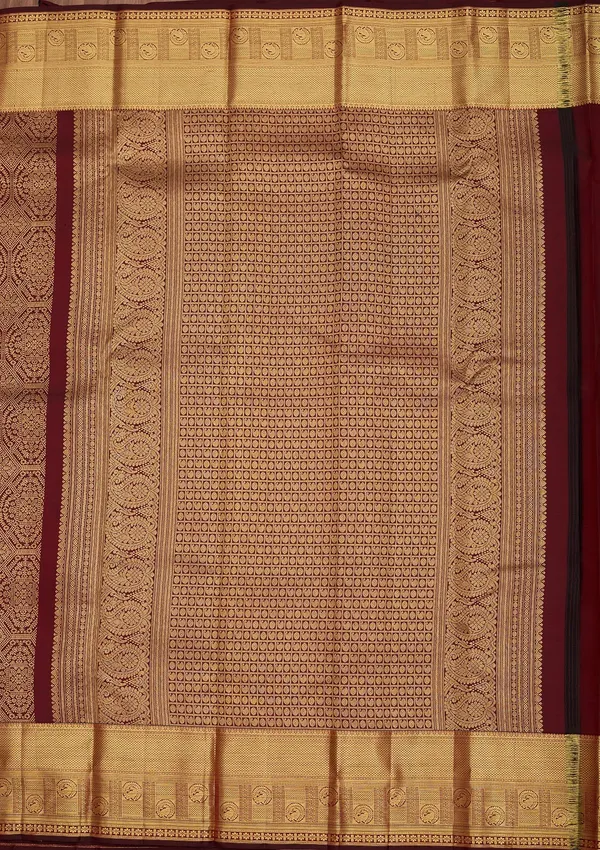 Maroon_Dharmavaram_Pure_Silk_Saree