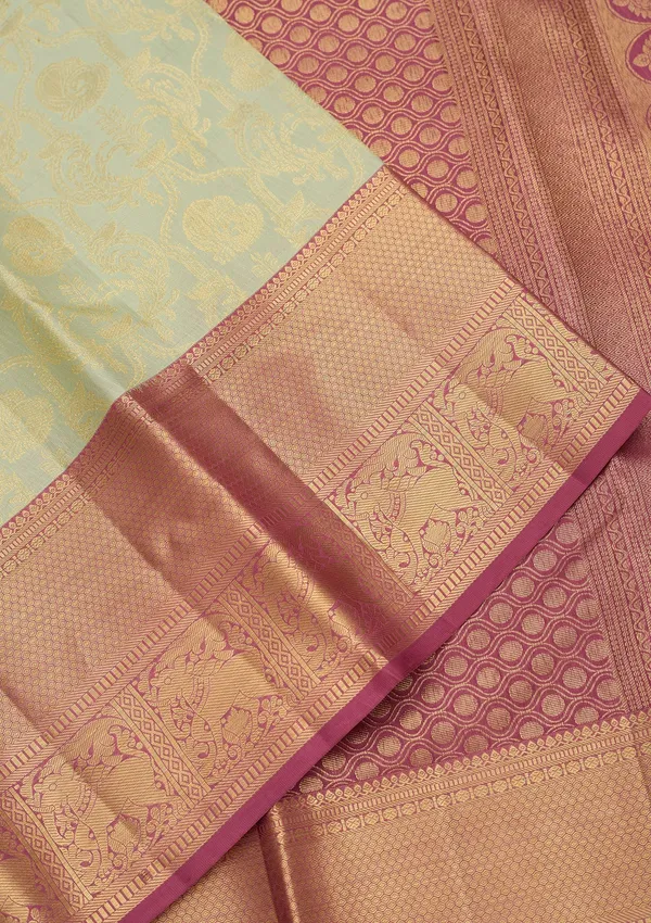 Sea_Green_Dharmavaram_Art_Silk_Saree