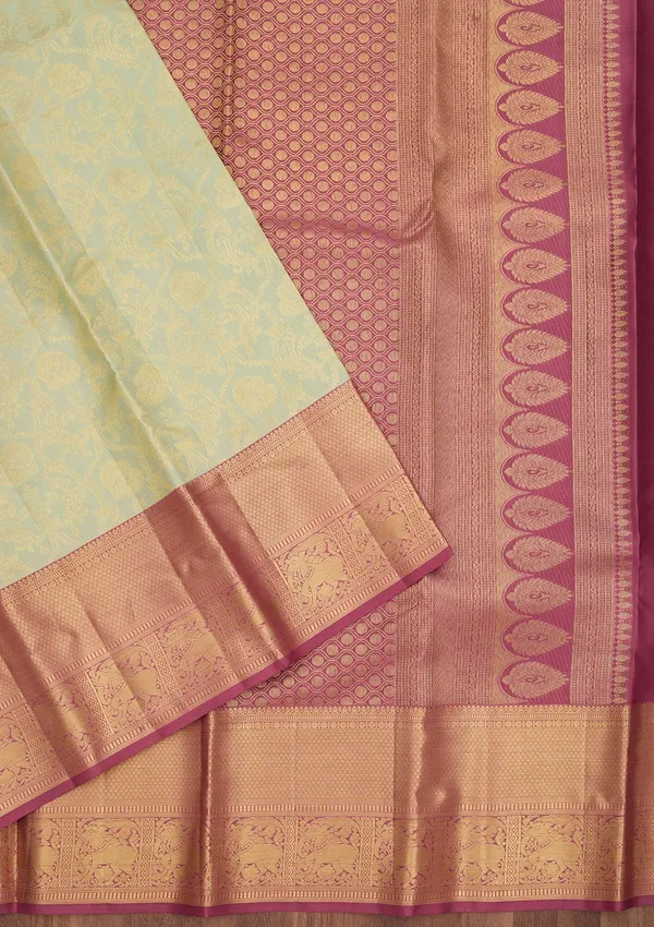 Sea_Green_Dharmavaram_Art_Silk_Saree