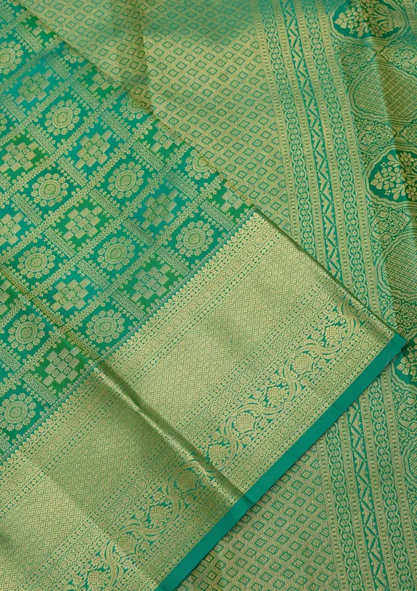 Green_Dharmavaram_Pure_Silk_Saree