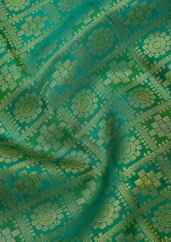 Green_Dharmavaram_Pure_Silk_Saree