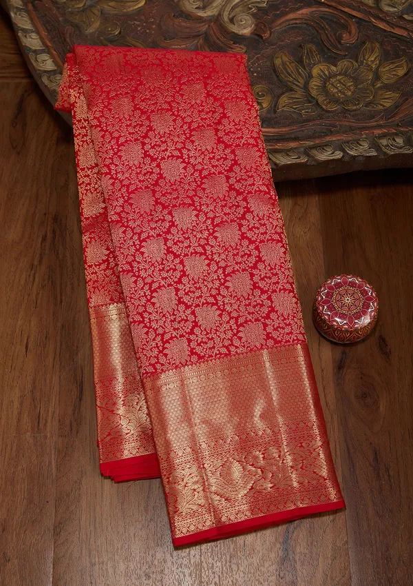 Red_Dharmavaram_Pure_Silk_Saree