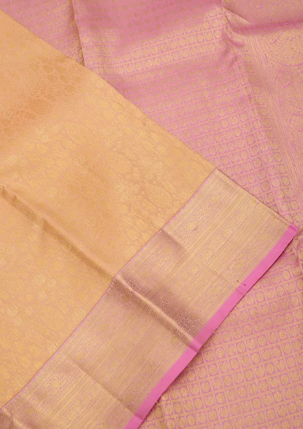 Peach_Dharmavaram_Art_Silk_Saree