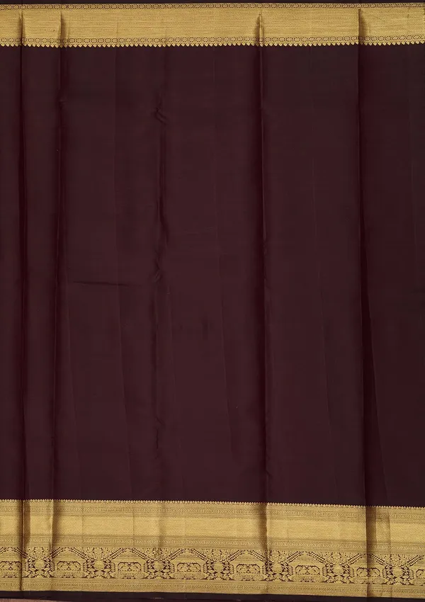 Brown_Dharmavaram_Pure_Silk_Saree