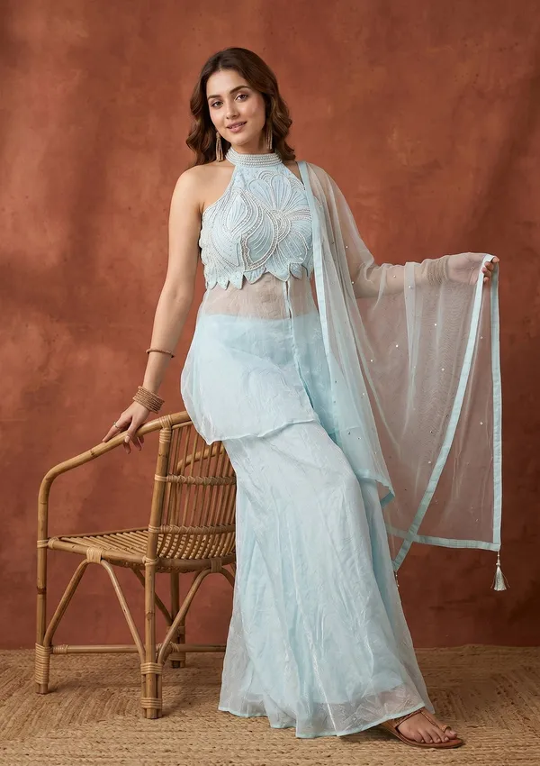Sky_Blue_Cutdana_Tissue_Readymade_Salwar_Suit