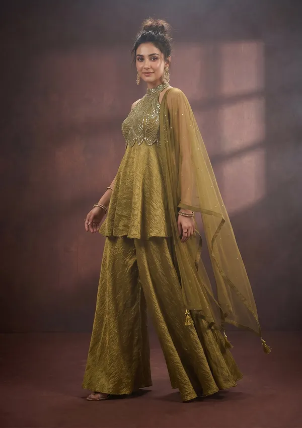 Mehendi_Cutdana_Tissue_Readymade_Salwar_Suit