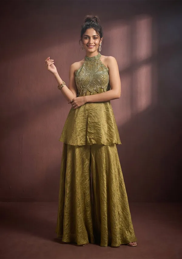 Mehendi_Cutdana_Tissue_Readymade_Salwar_Suit