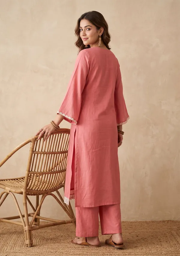 Gajari_Pink_Threadwork_Chanderi_Readymade_Salwar_Suit