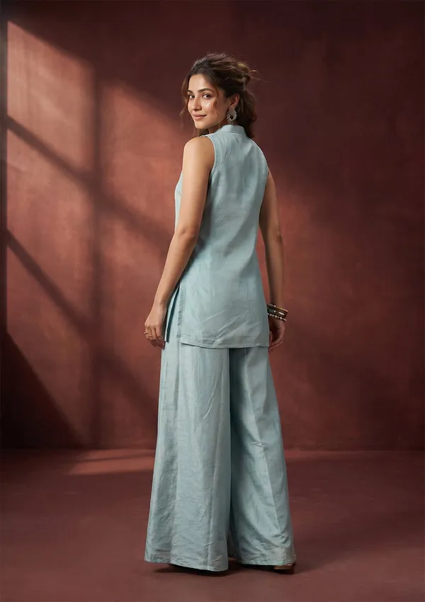 Sky_Blue_Cutdana_Tissue_Readymade_Salwar_Suit