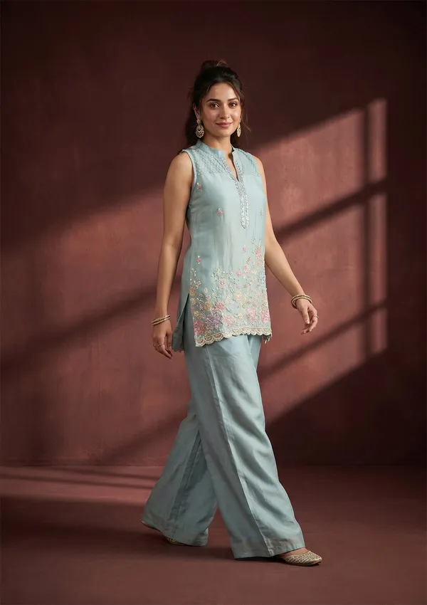 Sky_Blue_Cutdana_Tissue_Readymade_Salwar_Suit