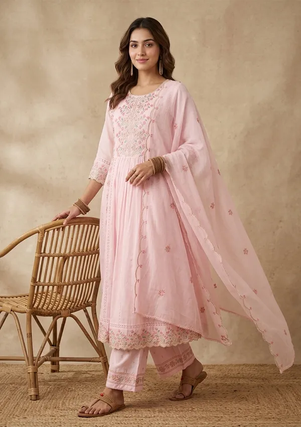 Baby_Pink_Threadwork_Cotton_Readymade_Salwar_Suit