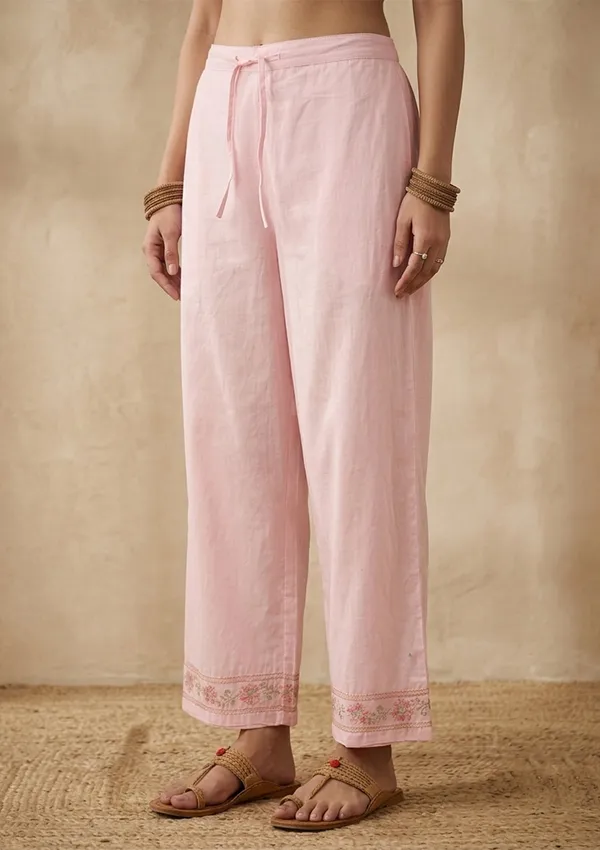 Baby_Pink_Threadwork_Cotton_Readymade_Salwar_Suit